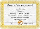 Shack of the year award & trophy_3